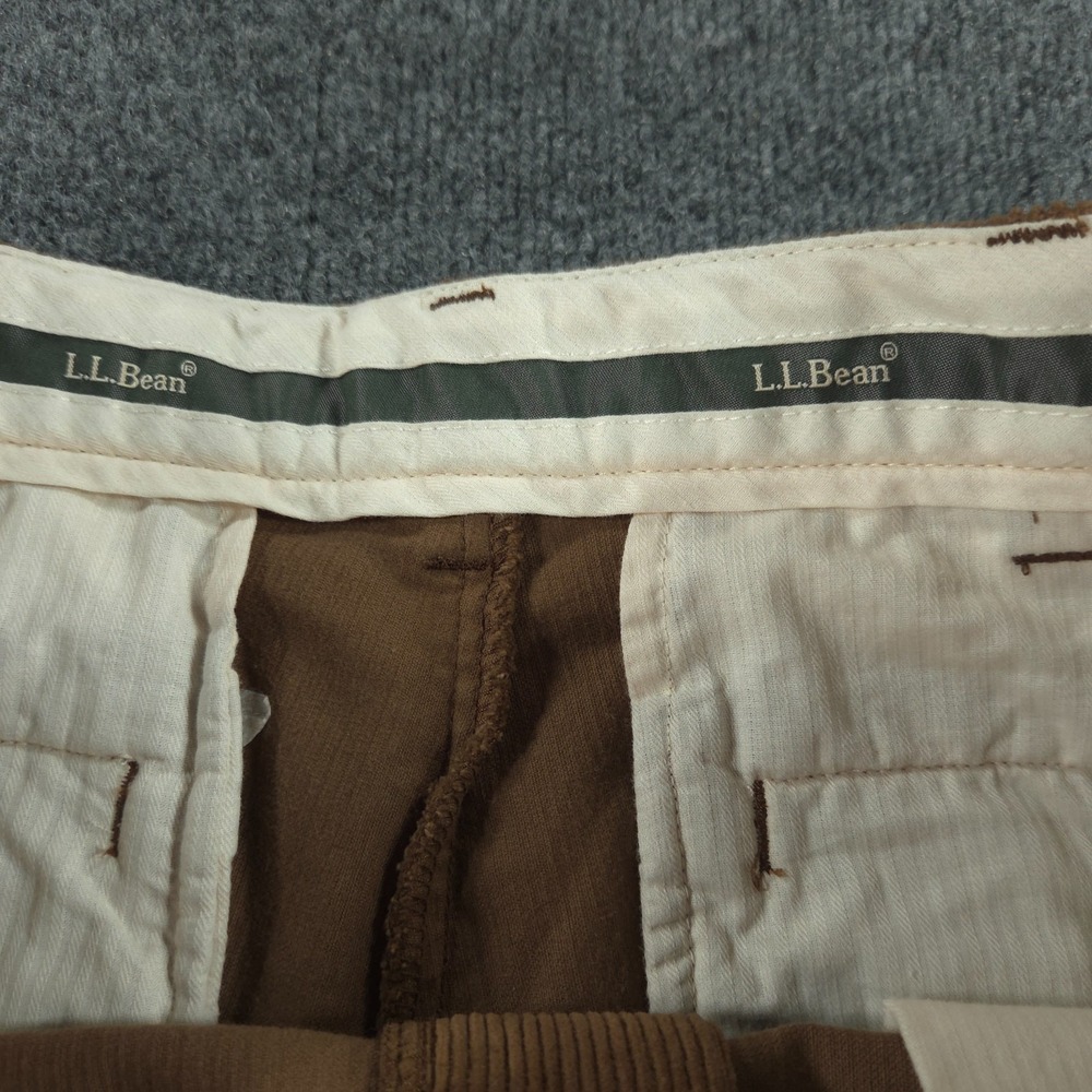 L.L. Bean Stretch Country Corduroy Pants Mens 33x32 (Fit 34x31) Brown - Picture 11 of 14